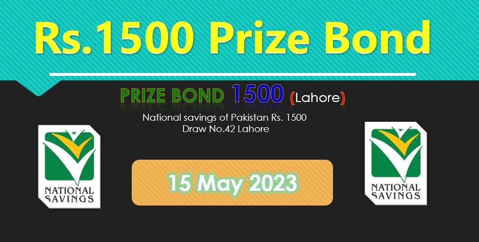 Rs. 1500 Prize Bond List Draw 94 Lahore Result 15 May 2023